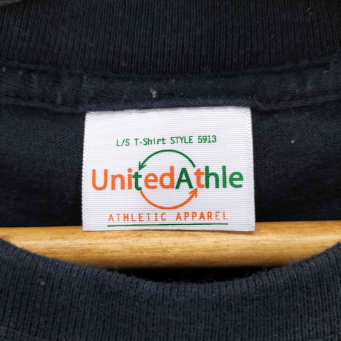 ユナイテッドアスレ UNITED ATHLE トライアングル ロンT ネオン 鹿 メンズ JPN:XL