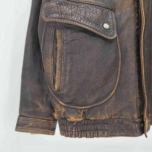 80-90s TYPE A-2 CONTRACT NO.1978-08 FLIGHT JACKET フライトジャケット メンズ import:L