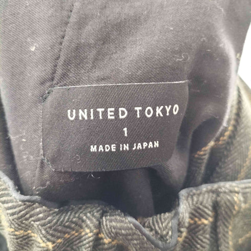 ユナイテッドトウキョウ UNITED TOKYO 19AW パターンストレートパンツ ストライプヘリンボーンパンツ レディース 1