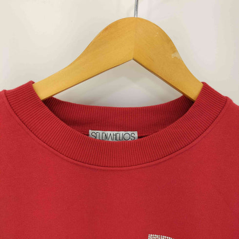 SCLCNAHCLIOS ビジュー装飾フロントロゴ バック刺繍ロゴ スウェット メンズ