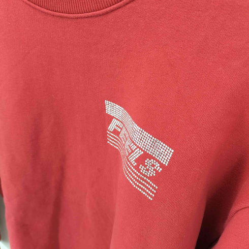 SCLCNAHCLIOS ビジュー装飾フロントロゴ バック刺繍ロゴ スウェット メンズ