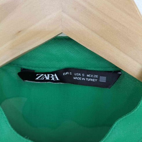 ザラ ZARA シフォンフリルバンドカラーブラウス レディース JPN:S
