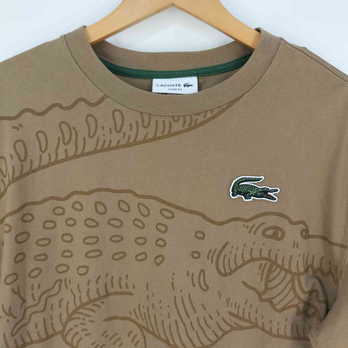 ラコステ LACOSTE オーバーサイズヴィンテージワニロゴプリントTシャツ メンズ import:M