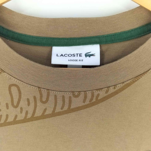ラコステ LACOSTE オーバーサイズヴィンテージワニロゴプリントTシャツ メンズ import:M