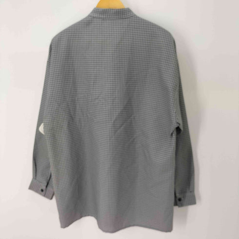 OSCAR チェックバンドカラーL/S シャツ ビッグサイズ メンズ import:L