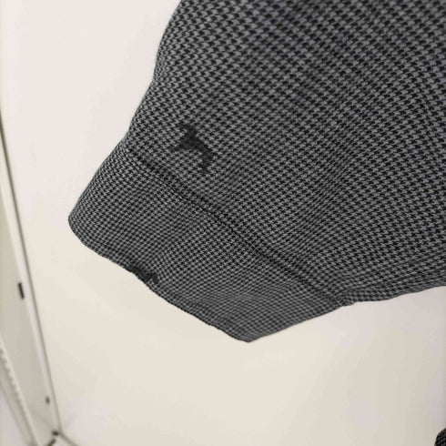 チャップス CHAPS STRETCH EASY CARE 千鳥格子BD L/S シャツ 犬 総柄 メンズ import:L