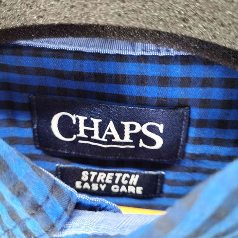 チャップス CHAPS STRETCH EASY CARE BD ギンガムチェック L/S シャツ メンズ XXL