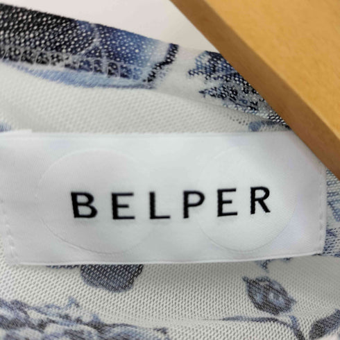 ベルパー BELPER 24SS PRINTED MESH TOP レディース JPN:2