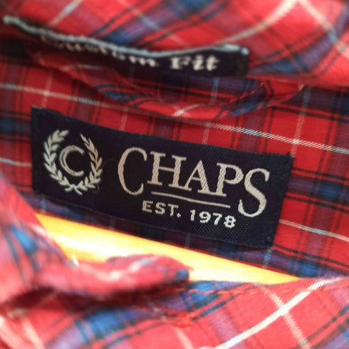 チャップス CHAPS CUSTOM FIT BDチェック L/S シャツ ビッグサイズ メンズ import:XL