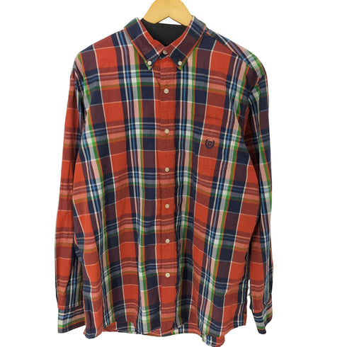 チャップス CHAPS EASY CARE BDチェック L/S シャツ ビッグサイズ カラフル メンズ import:L