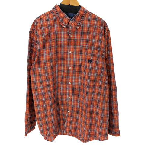 チャップス CHAPS EASY CARE BDチェック L/S シャツ ビッグサイズ カラフル メンズ XXL