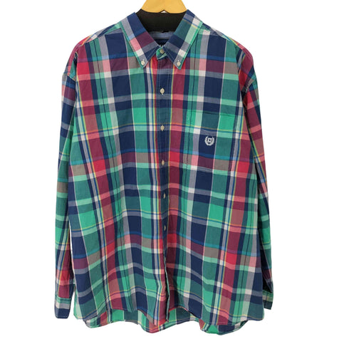 チャップス CHAPS EASY CARE BDチェック L/S シャツ ビッグサイズ カラフル メンズ 2XB