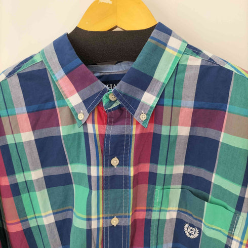 チャップス CHAPS EASY CARE BDチェック L/S シャツ ビッグサイズ カラフル メンズ 2XB