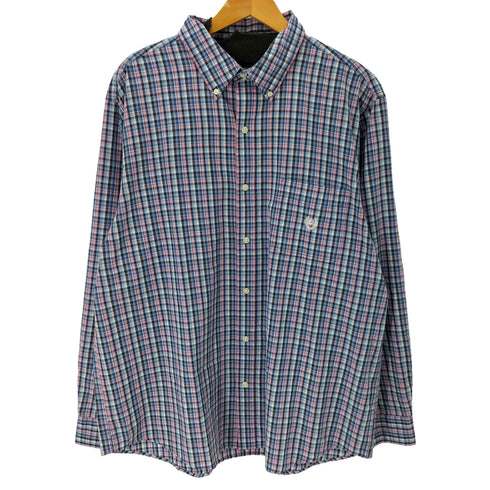 チャップス CHAPS EASY CARE BDチェック L/S シャツ ビッグサイズ カラフル メンズ XXL
