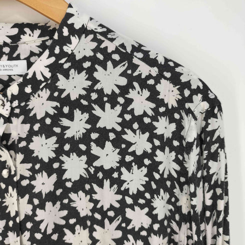 ビューティーアンドユースユナイテッドアローズ BEAUTY & YOUTH UNITED ARROWS リバ ティプリントバンドカラーシャツ レディース