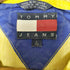 トミージーンズ tommy jeans 90S アームロゴプリント カンガルーポケット リップストップ ナイロンアノラックジャケット メンズ import:L