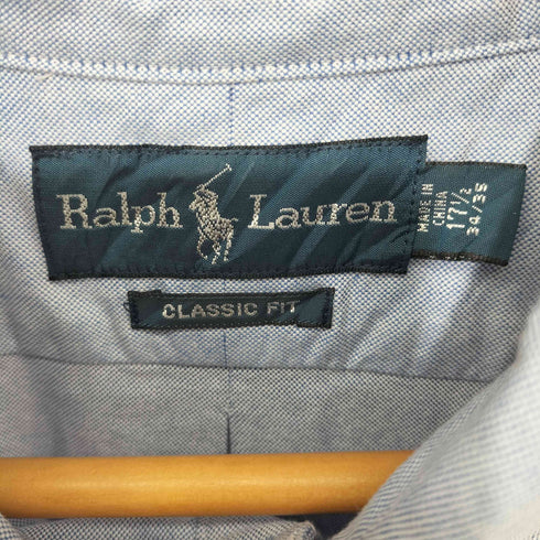 ラルフローレン RALPH LAUREN CLASSIC FIT ポニー刺繍 ボタンダウン ロングスリーブシャツ メンズ 17 1/2(34/35)