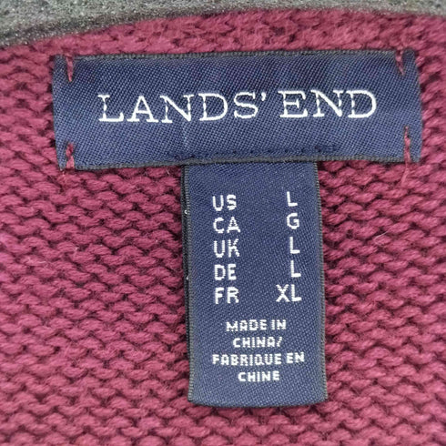 ランズエンド LANDS END コットンニットベスト メンズ JPN:L