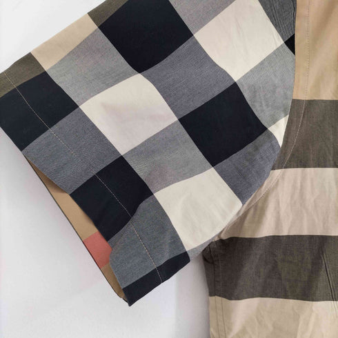 バーバリーロンドン BURBERRY LONDON ノバチェック S/S シャツ メンズ import:M