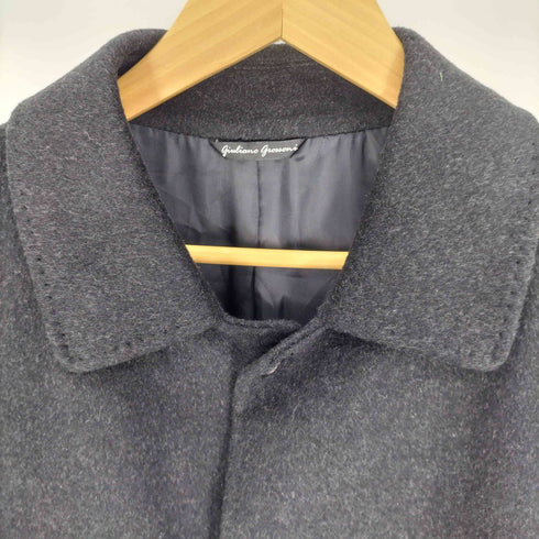 GIULIANO GROSSONI PURE CASHMERE ピュアカシミヤ ステンカラーコート バルマカーンコート メンズ 92 A3