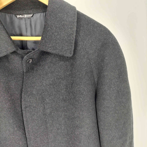 GIULIANO GROSSONI PURE CASHMERE ピュアカシミヤ ステンカラーコート バルマカーンコート メンズ 92 A3