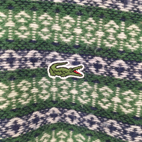 ラコステライブ Lacoste Live フロントロゴ ノルディック柄 ニット レディース JPN:XS