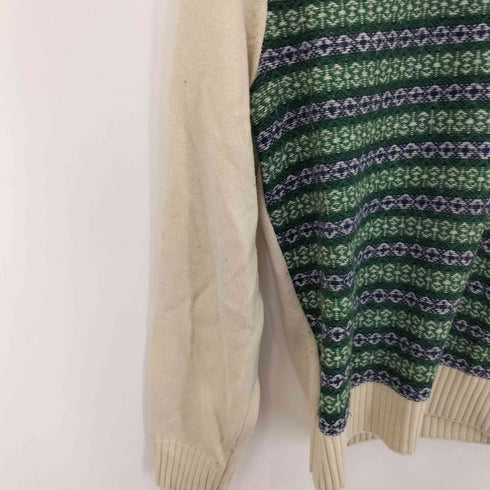ラコステライブ Lacoste Live フロントロゴ ノルディック柄 ニット レディース JPN:XS