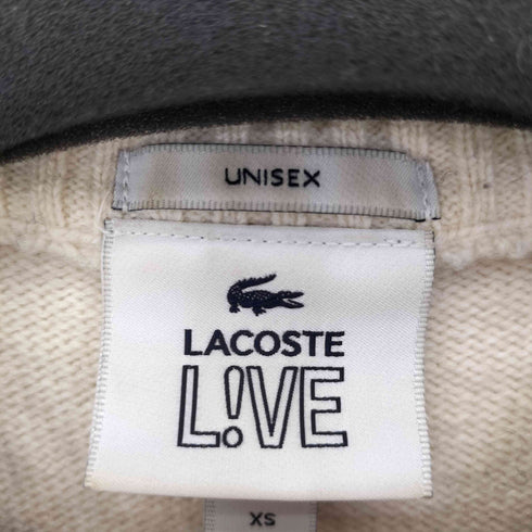ラコステライブ Lacoste Live フロントロゴ ノルディック柄 ニット レディース JPN:XS