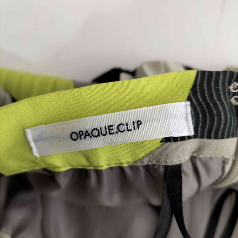 オペークドットクリップ OPAQUE.CLIP ≪S-LLsize≫ 落ち感プリントプリーツスカート【洗濯機洗い可】 レディース JPN:38