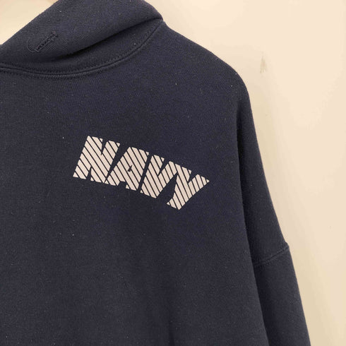 ユーエスネイビー U.S.NAVY USA製 リフレクタープリント プルオーバーパーカー メンズ import:XL