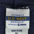 ユーエスネイビー U.S.NAVY USA製 リフレクタープリント プルオーバーパーカー メンズ import:XL