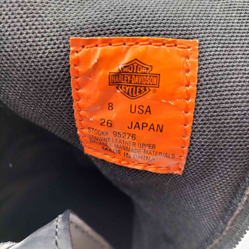 ハーレーダビッドソン HARLEY-DAVIDSON サイドジップ エンジニアブーツ リングブーツ メンズ US:8