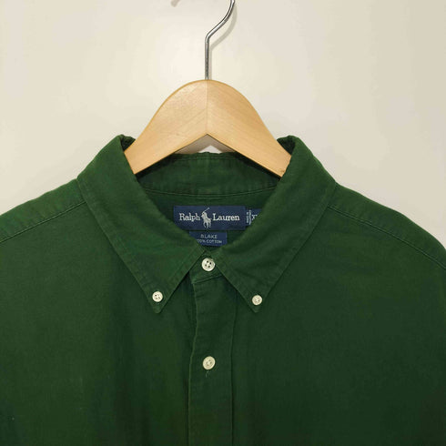 ラルフローレン RALPH LAUREN 90S BLALE ポニー刺繍 ボタンダウン ロングスリーブシャツ メンズ XXL