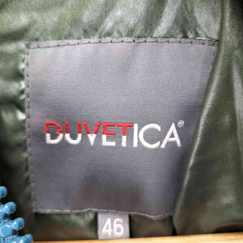 デュベティカ DUVETICA 英国製 ダブルジップアップ レザーダウンジャケット レディース EUR:46