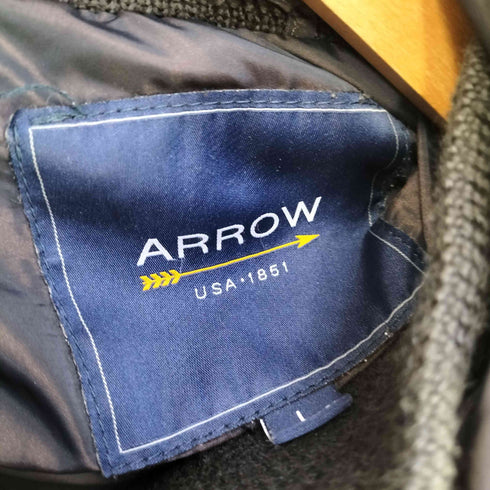 アロー ARROW 玉虫色 フーデッドダウンジャケット メンズ import:L