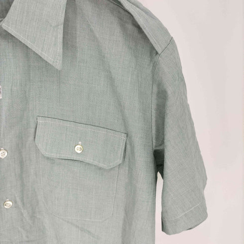 ユーエスアーミー U.S. ARMY 80S AG-415 DURABLE PRESS SHORT SLEEVE エポレット ミリタリーシャツ 1982年製 メンズ 15 1/2