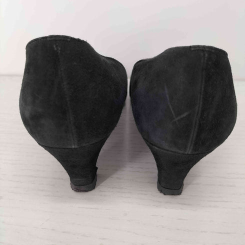 ランバン パリ LANVIN PARIS ヌバックヒールパンプス スエード レディース US:6