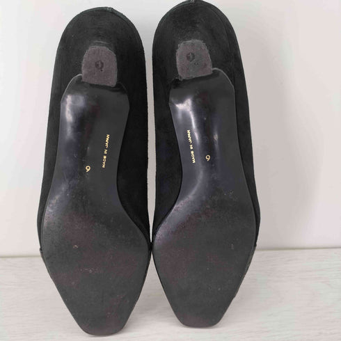 ランバン パリ LANVIN PARIS ヌバックヒールパンプス スエード レディース US:6