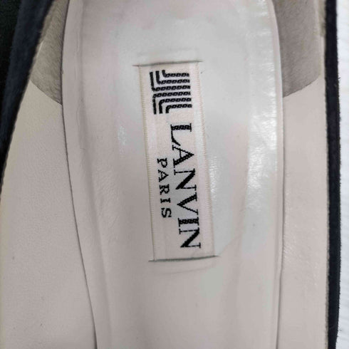 ランバン パリ LANVIN PARIS ヌバックヒールパンプス スエード レディース US:6