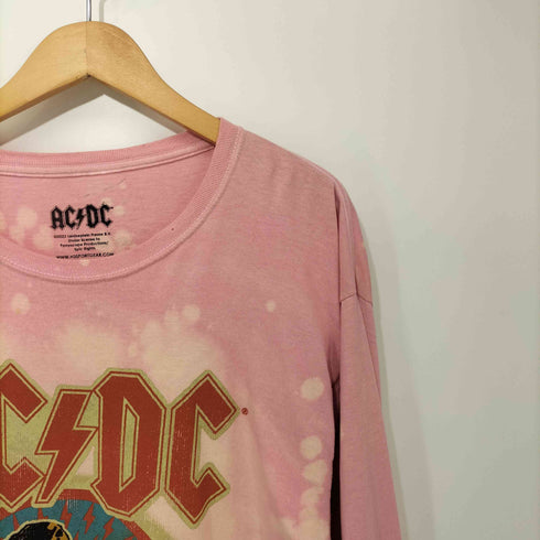 タイダイ 海外ロックバンドツアー フロントプリント ロングスリーブカットソー メンズ M/L