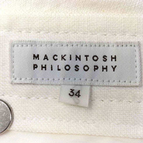 マッキントッシュフィロソフィー MACKINTOSH PHILOSOPHY リネン混 タック フレア スカート レディース JPN:34