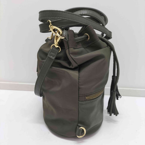 アウトドアプロダクツ OUTDOOR PRODUCTS レザー切替 巾着ショルダーバッグ レディース
