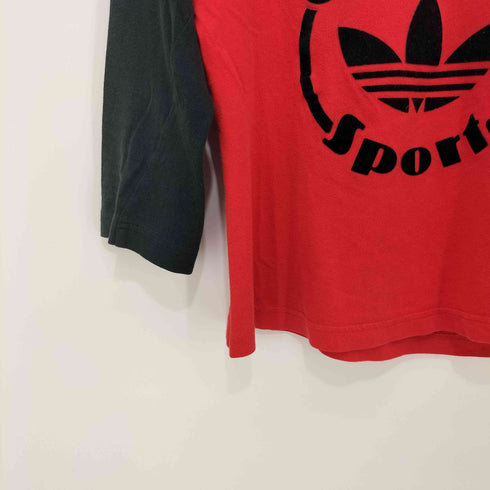 アディダスオリジナルス adidas Originals 90-2000s ラグランスリーブ 七分丈フロントトレフォイルロゴカットソー ラグランT レディース L