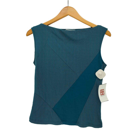 イッセイミヤケ ISSEY MIYAKE ノースリーブ 異素材 トップス レディース