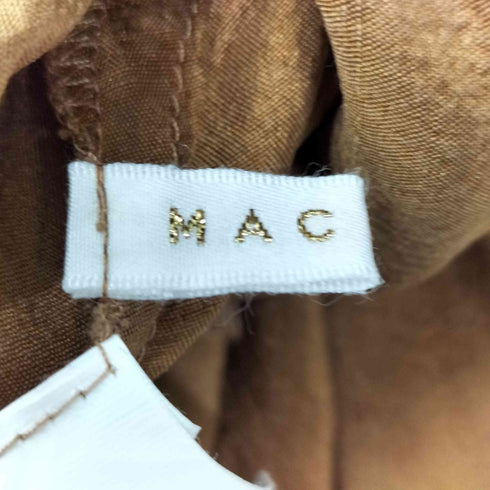 マカフィー MACPHEE シルク タック ノースリーブ ドレス ワンピース レディース