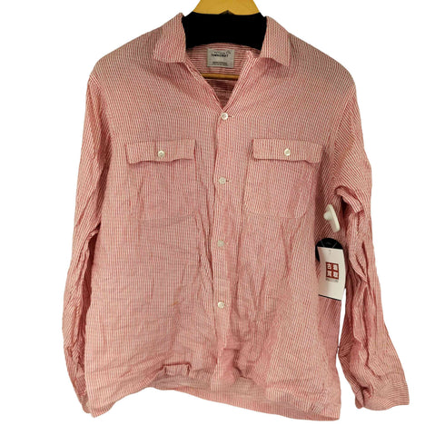ぺニーズタウンクラフト PENNEYS TOWNCRAFT 60S 船タグ ストライプ L/S 開襟シャツ メンズ import:M