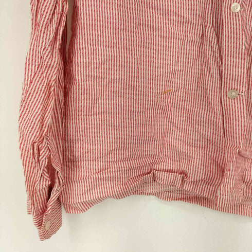 ぺニーズタウンクラフト PENNEYS TOWNCRAFT 60S 船タグ ストライプ L/S 開襟シャツ メンズ import:M