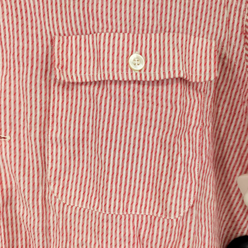 ぺニーズタウンクラフト PENNEYS TOWNCRAFT 60S 船タグ ストライプ L/S 開襟シャツ メンズ import:M