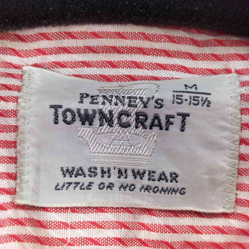ぺニーズタウンクラフト PENNEYS TOWNCRAFT 60S 船タグ ストライプ L/S 開襟シャツ メンズ import:M