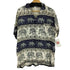 S/S 総柄 レーヨン 開襟シャツ メンズ 2XL